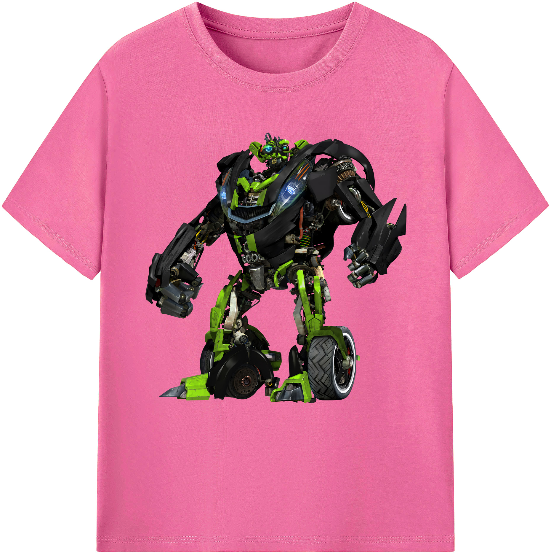 （画像用） Transformers トランスフォーマー レディースカジュアルプリントTシャツ（綿100％）